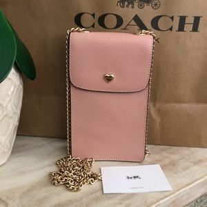 New Women’s Coach Petal Pink Cross Body Bag